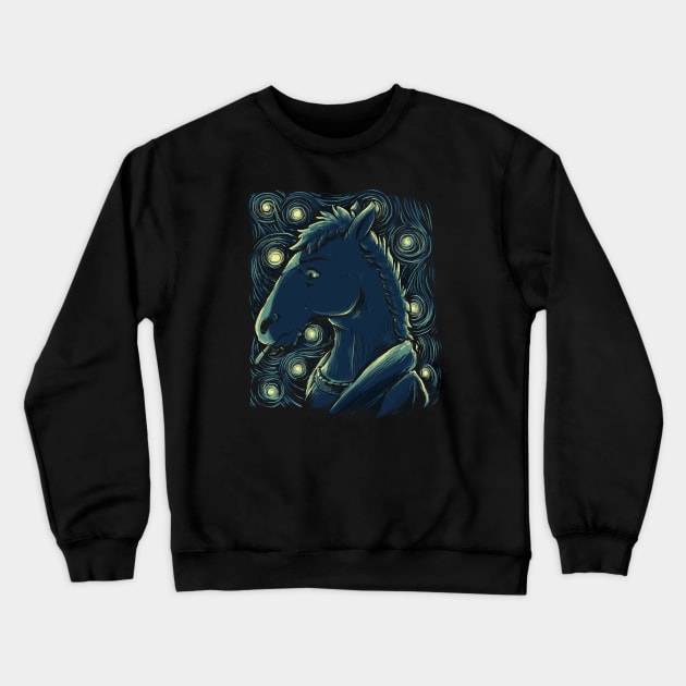 Starry Horse Crewneck Sweatshirt by xMorfina